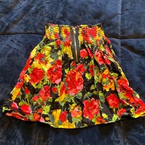 French Atmosphere Floral A line Skirt